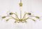 Viennese Brass & Crystal Chandelier attributed to Emil Stejnar for Rupert Nikoll, 1950s, Image 7