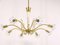Viennese Brass & Crystal Chandelier attributed to Emil Stejnar for Rupert Nikoll, 1950s, Image 3