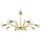 Viennese Brass & Crystal Chandelier attributed to Emil Stejnar for Rupert Nikoll, 1950s, Image 1