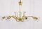 Viennese Brass & Crystal Chandelier attributed to Emil Stejnar for Rupert Nikoll, 1950s, Image 2