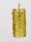 Mid-Century Modernist Glass Tube & Brass Pendant Lamp attributed to J. T. Kalmar for Kalmar, Austria, 1950s, Image 9