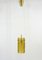 Mid-Century Modernist Glass Tube & Brass Pendant Lamp attributed to J. T. Kalmar for Kalmar, Austria, 1950s, Image 6