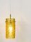 Mid-Century Modernist Glass Tube & Brass Pendant Lamp attributed to J. T. Kalmar for Kalmar, Austria, 1950s, Image 7