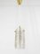 Mid-Century Glass Tube & Brass Pendant Lamp attributed to J. T. Kalmar for Kalmar, Austria, 1950s, Image 4