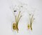 Flower Sconces attributed to Emil Stejnar for Rupert Nikoll, Vienna, 1950s, Set of 2, Image 2