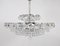 Chandelier with Diamond-Shaped Crystals from Bakalowits & Söhne, Austria, 1950s 8