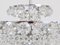 Kronleuchter mit rautenförmigen Kristallen von Bakalowits & Söhne, Österreich, 1950er 7