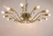 Large Mid-Century Brass & Crystal Flower Chandelier by Lobmeyr, Austria, 1950s, Image 2