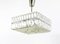 Modernist Square Ceiling Light with Faceted Crystals from Bakalowits & Söhne, Austria, 1960s 6
