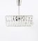 Modernist Square Ceiling Light with Faceted Crystals from Bakalowits & Söhne, Austria, 1960s 5