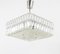 Modernist Square Ceiling Light with Faceted Crystals from Bakalowits & Söhne, Austria, 1960s 3