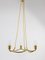 Mid-Century Brass Chandelier attributed to Oswald Haerdtl, Austria, 1950s, Image 2