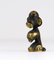 Brass Poodle Lucky Charm Figurine by Walter Bosse for Hertha Baller, Austria, 1950s 4