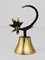 Brass Rooster Dinner Bell attributed to Walter Bosse for Hertha Baller, Austria, 1950 8