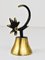 Brass Rooster Dinner Bell attributed to Walter Bosse for Hertha Baller, Austria, 1950, Image 4