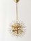 Gold-Plated Blowball Sputnik Pendant Light attributed by Emil Stejnar, 1970s 5