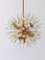 Lampada a sospensione Blowball Sputnik placcata in oro attribuita da Emil Stejnar, anni '70, Immagine 4
