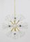 Brass Blowball Sputnik Pendant Light attributed to Emil Stejnar for Rupert Nikoll, Austria, 1950s 5