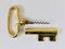 Large Brass Key Cork Screw or Bottle Opener attributed to Carl Auböck, Austria, 1950s 6