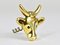 Brass Cow Cork Screw Bottle Opener by Walter Bosse for Hertha Baller, Austria, 1950s 4