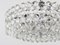 Lampadario grande rotondo con cristalli a forma di diamante di Bakalowits & Söhne, Austria, anni '50, Immagine 2