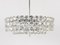Large Round Chandelier with Diamond-Shaped Crystals from Bakalowits & Söhne, Austria, 1950s 9