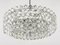 Large Round Chandelier with Diamond-Shaped Crystals from Bakalowits & Söhne, Austria, 1950s 6