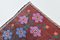 Vintage Kelim Teppich aus Wolle mit Blumenmuster 12