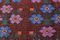 Vintage Kelim Teppich aus Wolle mit Blumenmuster 11