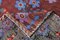 Vintage Kelim Teppich aus Wolle mit Blumenmuster 13