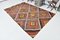 Vintage Wool Geometric Kilim Rug 2