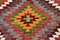 Alfombra Kilim vintage de lana geométrica, Imagen 5