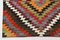 Vintage Wool Geometric Kilim Rug, Image 7