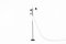 Metal and Opaline Glass Floor Lamp from Arlus, 1960s 2