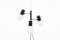 Metal and Opaline Glass Floor Lamp from Arlus, 1960s, Image 3
