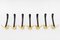 Aluminum Wall Hooks in Black and Gold Lacquered, Vienna, 1960s, Image 2