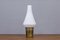 Opaline Glass & Brass Table Lamp from Asea, Sweden, 1950s, Image 3