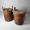 Antique Wooden Buckets, Japan, 1920s, Set of 2 11