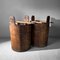 Antique Wooden Buckets, Japan, 1920s, Set of 2 6
