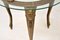 French Brass & Glass Coffee Side Table, 1930s, Image 7