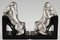 Art Deco Hundebuchstützen aus Bronze von Alexandre Kelety, Frankreich, 1930er, 2er Set 5