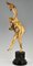Claire Jeanne Roberte Colinet, Art Deco Nude with Parrots, 1925, Bronze on Marble Base, Image 4