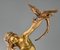 Claire Jeanne Roberte Colinet, Nudo Art Deco con pappagalli, 1925, Bronzo su base in marmo, Immagine 8