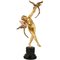 Claire Jeanne Roberte Colinet, Art Deco Nude with Parrots, 1925, Bronze on Marble Base 1