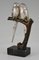 Paul Marec, Art Deco Parakeets or Lovebirds, 1925, Bronze on Marble Base 2