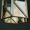 Lampada a sospensione vintage in ottone e vetro lucido, Italia, anni '60, Immagine 6