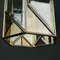 Vintage Pendant Lamp in Brass Polished Glass, Italy, 1960s 6