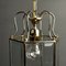 Vintage Pendant Lamp in Brass Polished Glass, Italy, 1960s 3