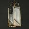 Lámpara colgante vintage de vidrio pulido, Italia, años 60, Imagen 9