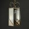 Vintage Pendant Lamp in Brass Polished Glass, Italy, 1960s 2